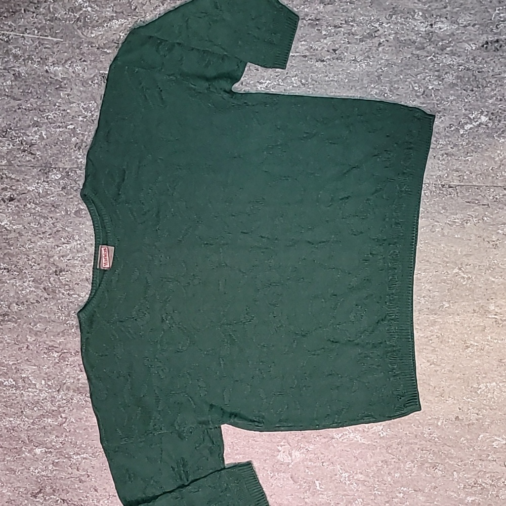 Vintage. Made in USA. Mathias. 💯 Acrylic crewneck pullover. Textured.Women's 2X
